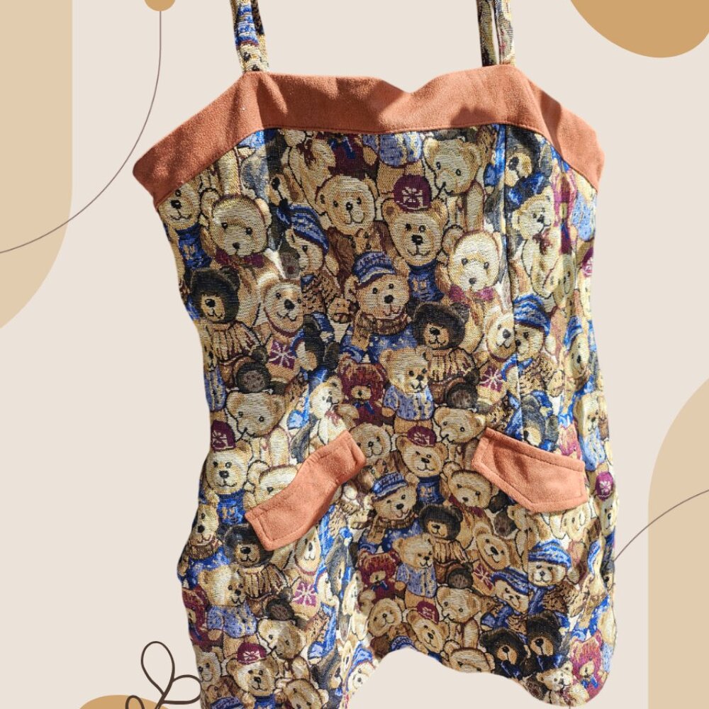 Teddy bear Sling mini dress